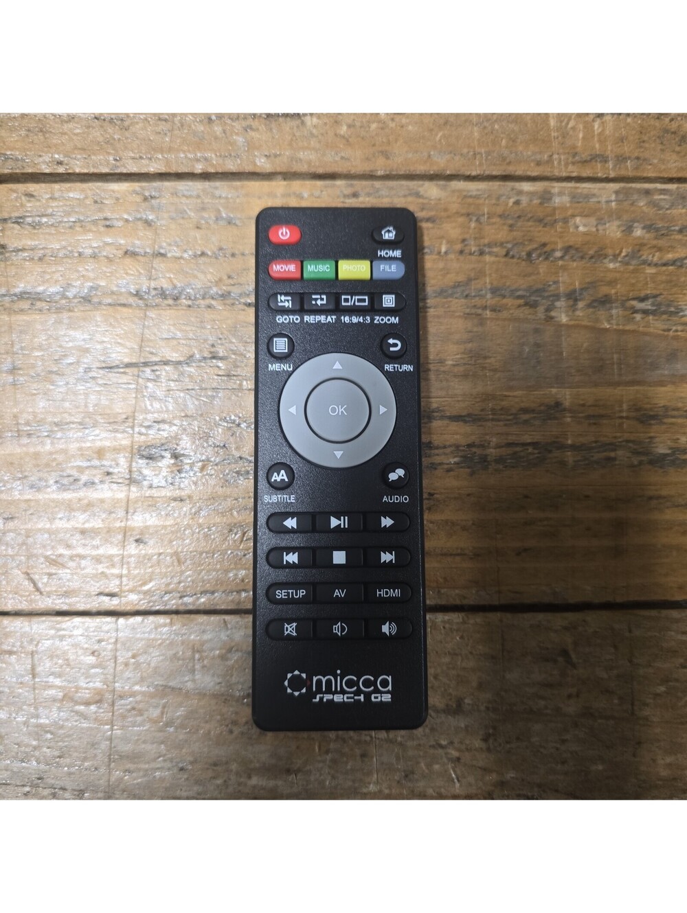 Micca Remote Control for Spec-1 G2 1080P HD Ultra Portable Digital Media Player